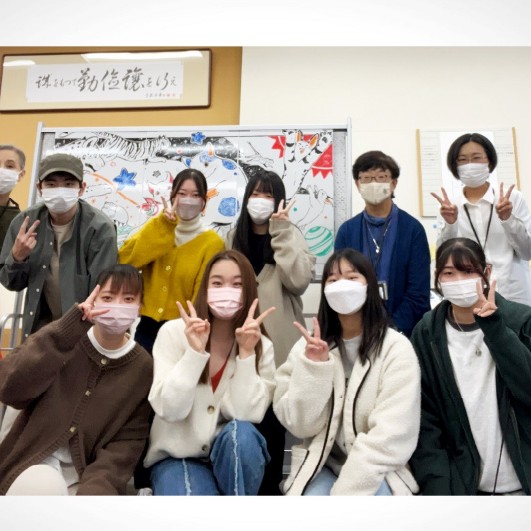 創造祭で学生有志スタッフと一緒に図書館イベントを行いました
