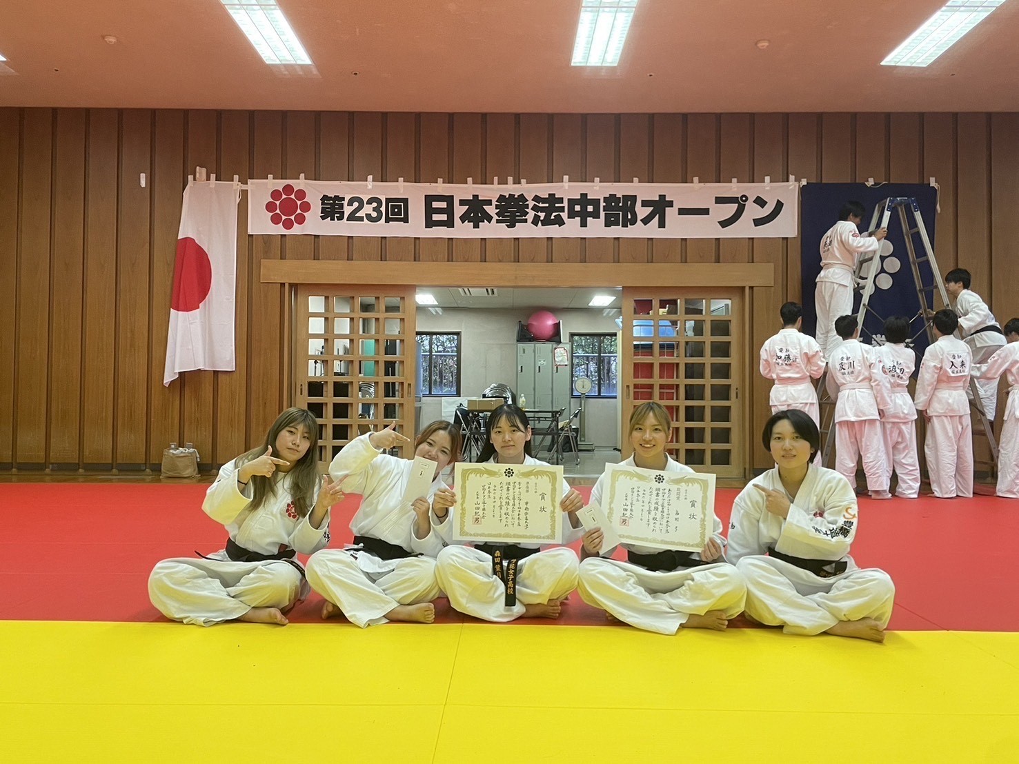 日本拳法部が第23回日本拳法中部オープン選手権大会で準優勝しました