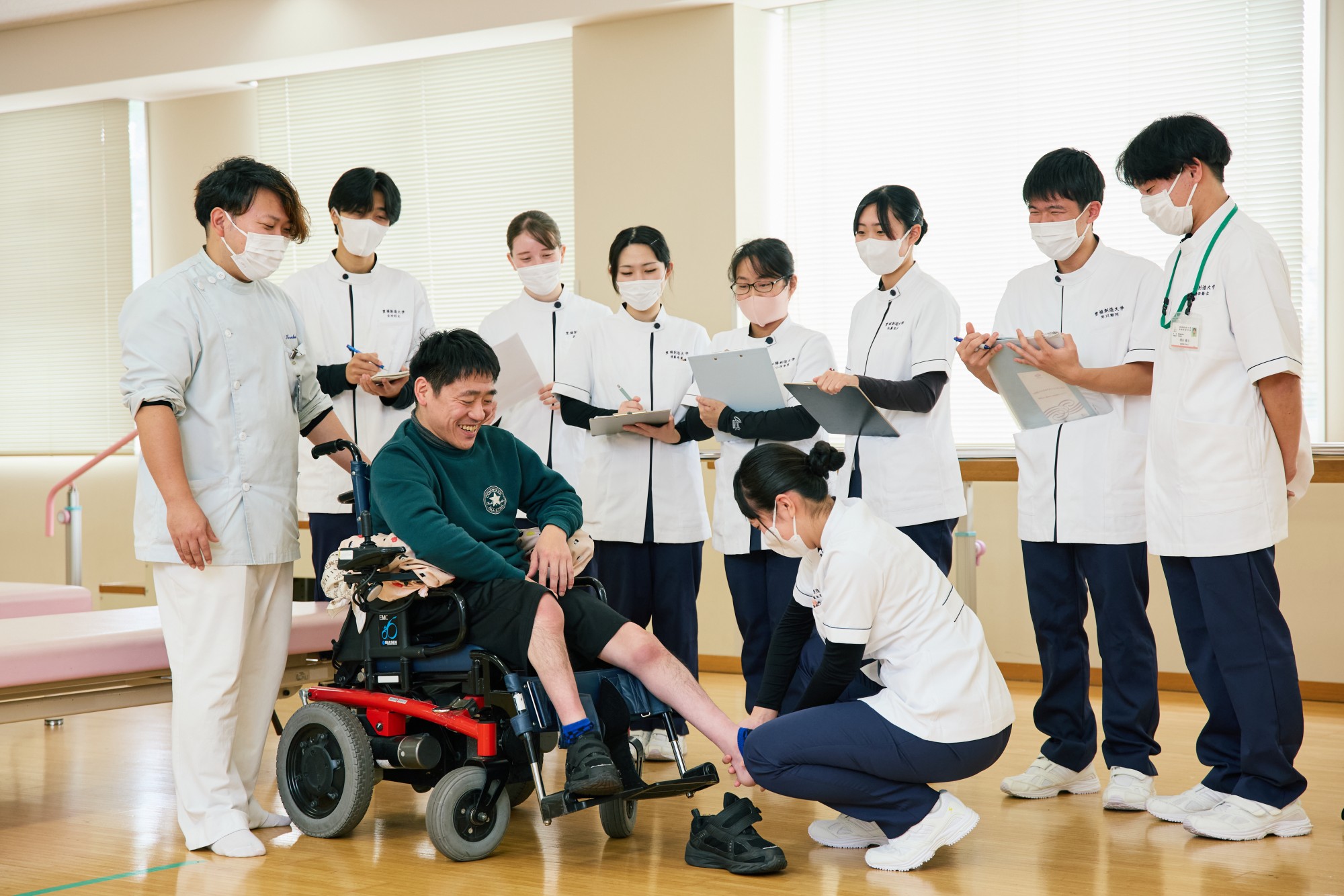 患者様実習の実際の風景