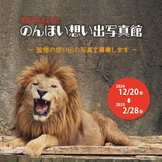 開園70周年記念　のんほい想い出写真館』を企画・運営します（三輪・山口プロジェクト）