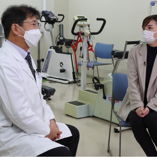 理学療法学科　後藤勝正教授（副学長）が名古屋テレビ（メーテレ）の取材を受けました。