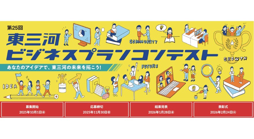第25回東三河ビジネスプランコンテスト受賞者決定。本学学生2名が入賞！