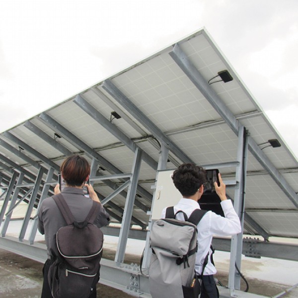 太陽光発電システムの訪問調査の開始／「みつばちイベント」への参加（見目プロジェクト）