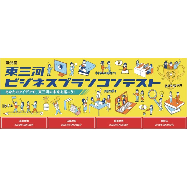 第25回東三河ビジネスプランコンテスト受賞者決定。本学学生2名が入賞！
