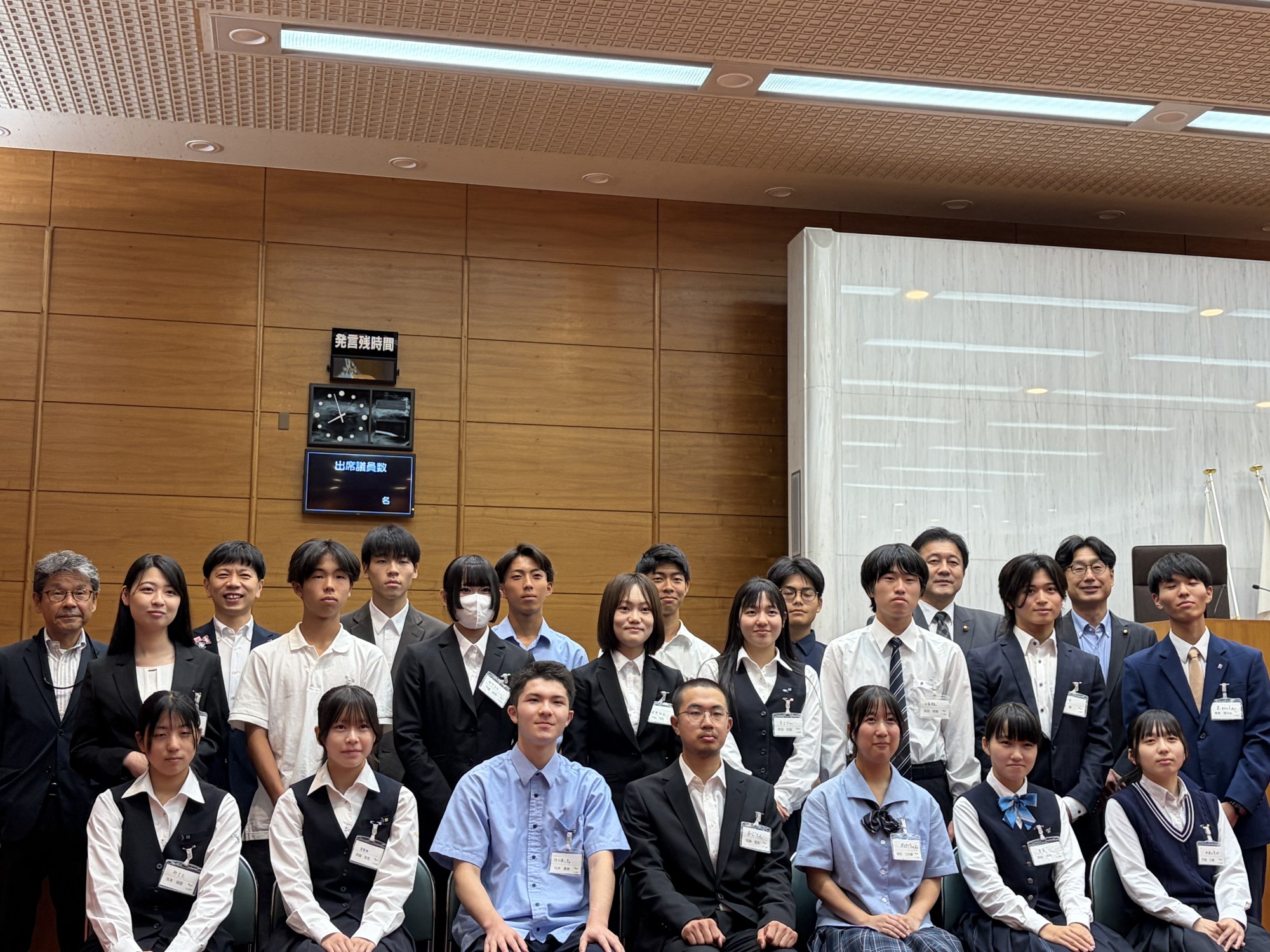 豊橋市わかば議会の若者委員所信表明が行われました（キャリアプランニング科）