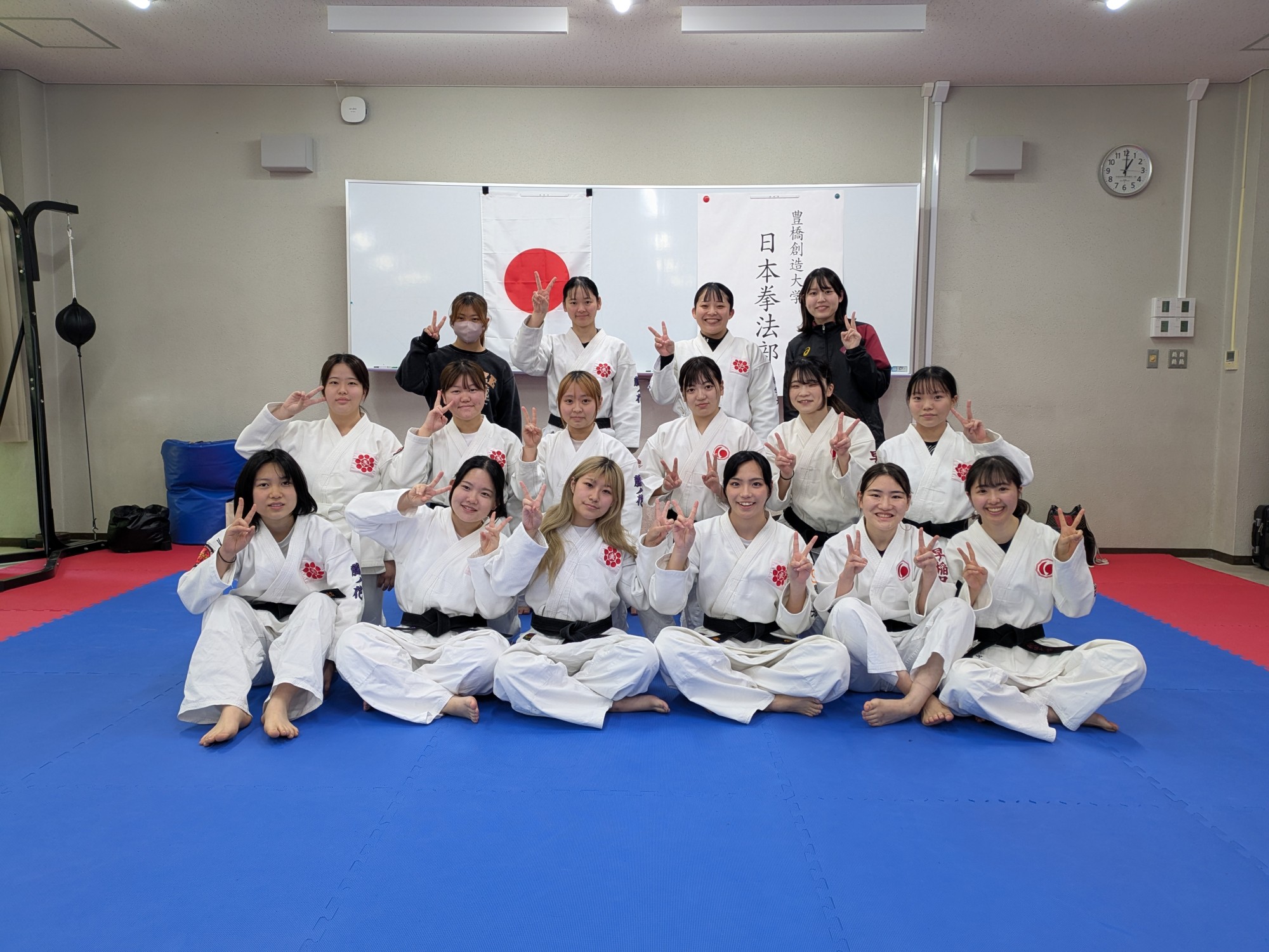 日本拳法部(特別強化指定クラブ)が大学内で合同練習会を行いました