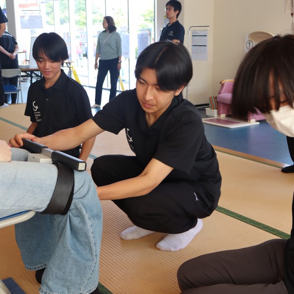 りすぱ豊橋4周年祭へ理学療法学科が「体力測定ブース」を出展しました！