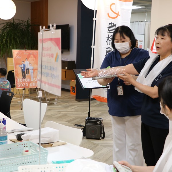 サーラグループ主催イベント「SO GOOD LIFE FAIR」で看護学科教員が体験講座を行いました！