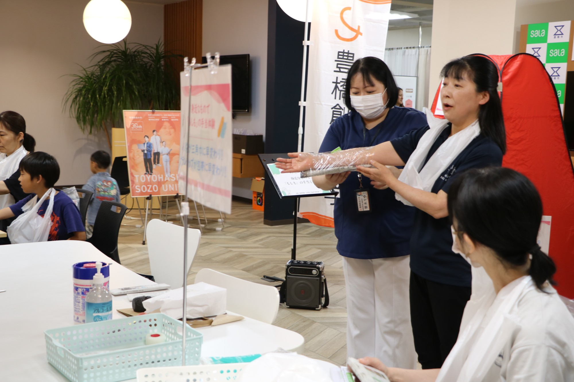 サーラグループ主催イベント「SO GOOD LIFE FAIR」で看護学科教員が体験講座を行いました！