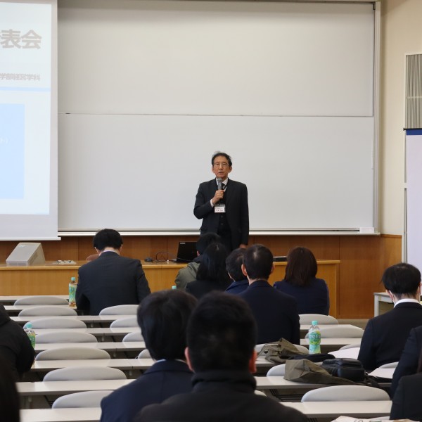地域企業連携プロジェクト「プロジェクト活動成果発表会」を開催しました(経営学科)